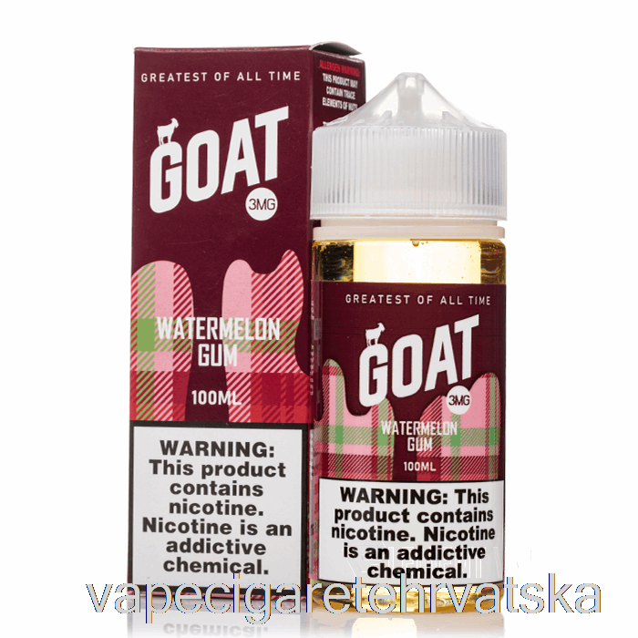 Vape Cigarete žvakaća Guma Od Lubenice - Kozja E-tekućina - 100 Ml 6 Mg
